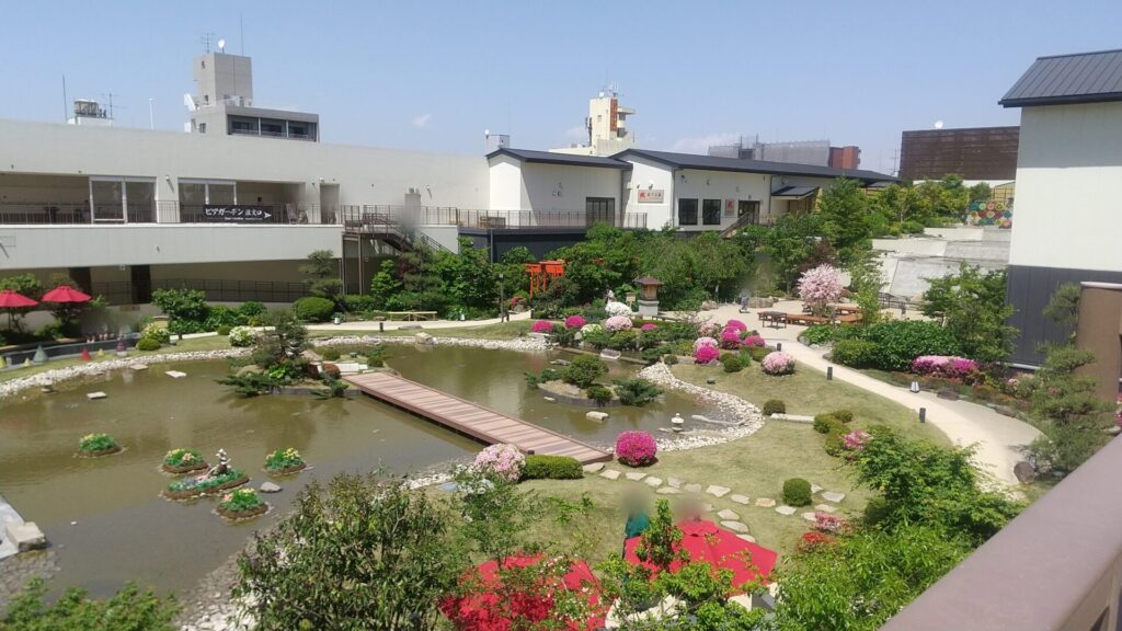 大阪 空庭温泉 空中庭園