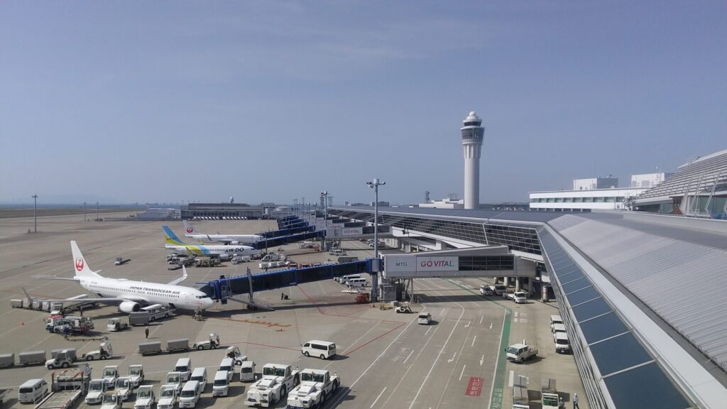 愛知 常滑 セントレア 中部国際空港  スカイデッキ 駐機場