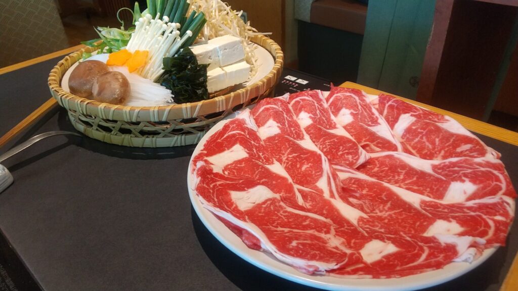 和食 しゃぶしゃぶの木曽路 畑江通店 野菜、肉