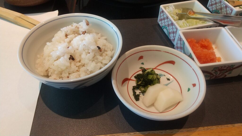 和食 しゃぶしゃぶの木曽路 畑江通店 ごはん