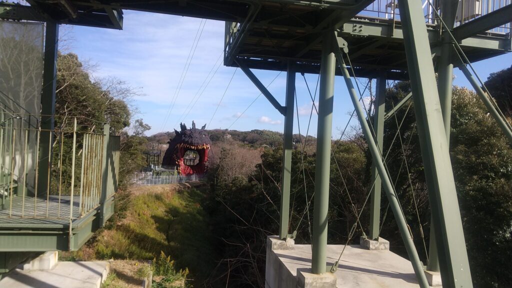 兵庫 淡路島 淡路島公園 ニジゲンノモリ ゴジラ 迎撃作戦 ジップライン 実物大 ゴジラ