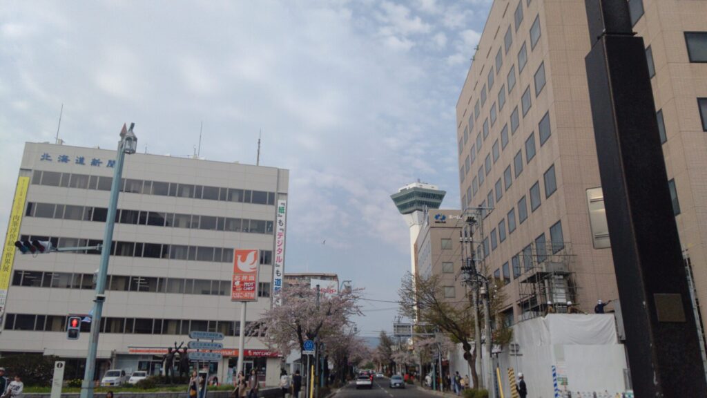 北海道 函館 五稜郭 桜 花見 バリアフリー 障害者 車椅子